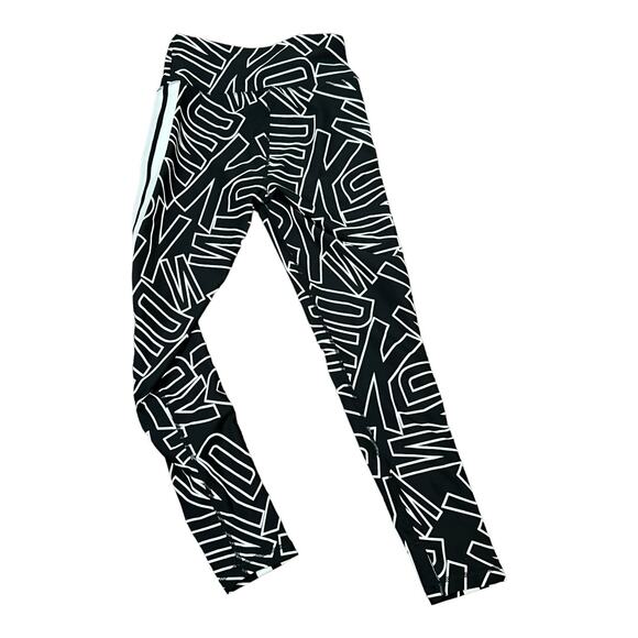 DKNY Sport sz XS Logo Leggings Active Running Stretch - Picture 5 of 5